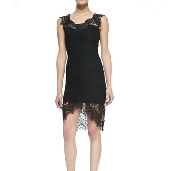 Free‎ People Peekaboo Scalloped Lace Slip Dress in Black Size Small - Picture 1 of 10